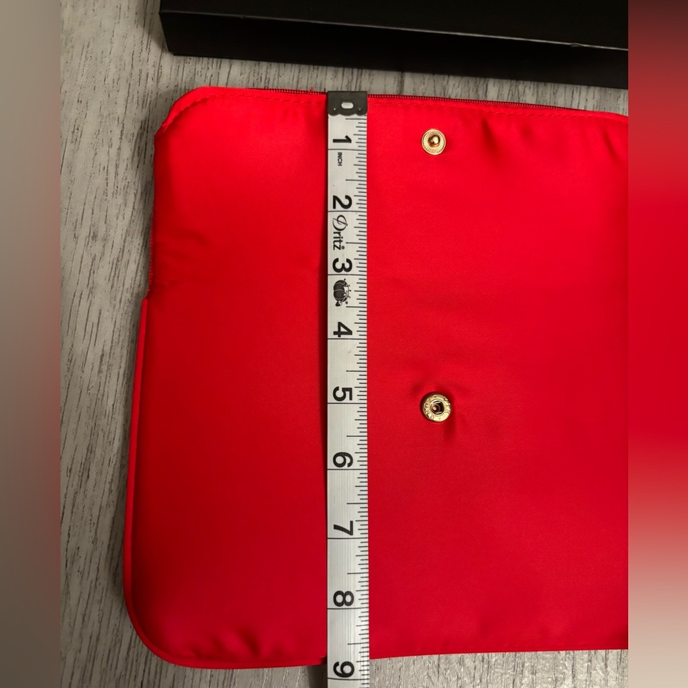 Giorgio Armani Red Clutch | Free Brooch Included - Picture 14 of 16